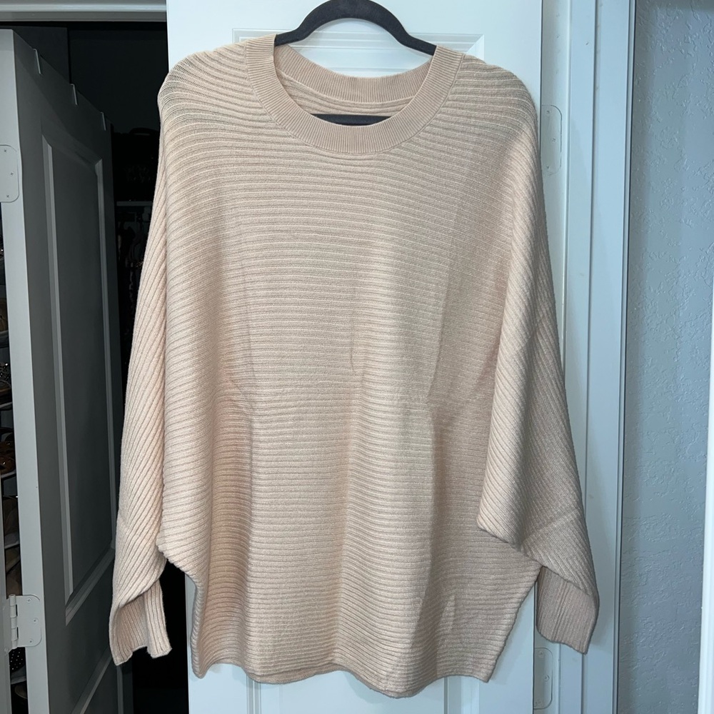 Oversized Crewneck Batwing Sweater